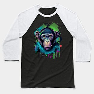 Graffiti Monkey Baseball T-Shirt